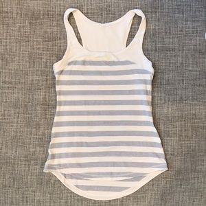 Lululemon striped shell, size 6